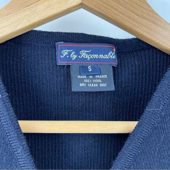 Faconnable Vintage Stripe Vest Sz S - Picture 5 of 6